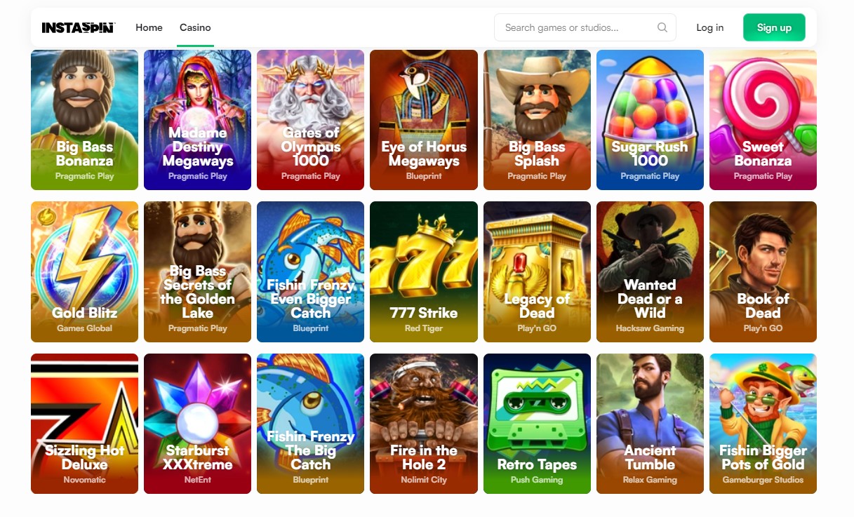 instaspin casino slots